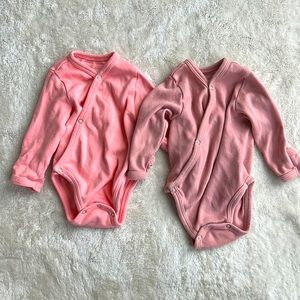 100% organic LovedBaby snap long sleeve onesie